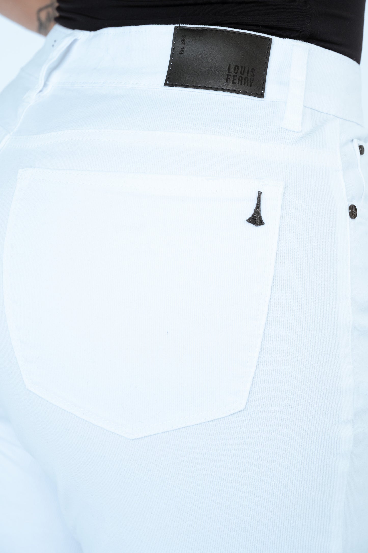 Jeans Bota Campana Blanco REF. 2060