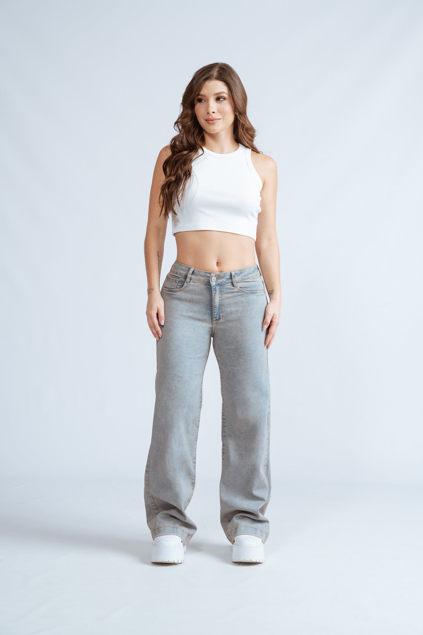 JEANS MOM FLARE REF. 2048