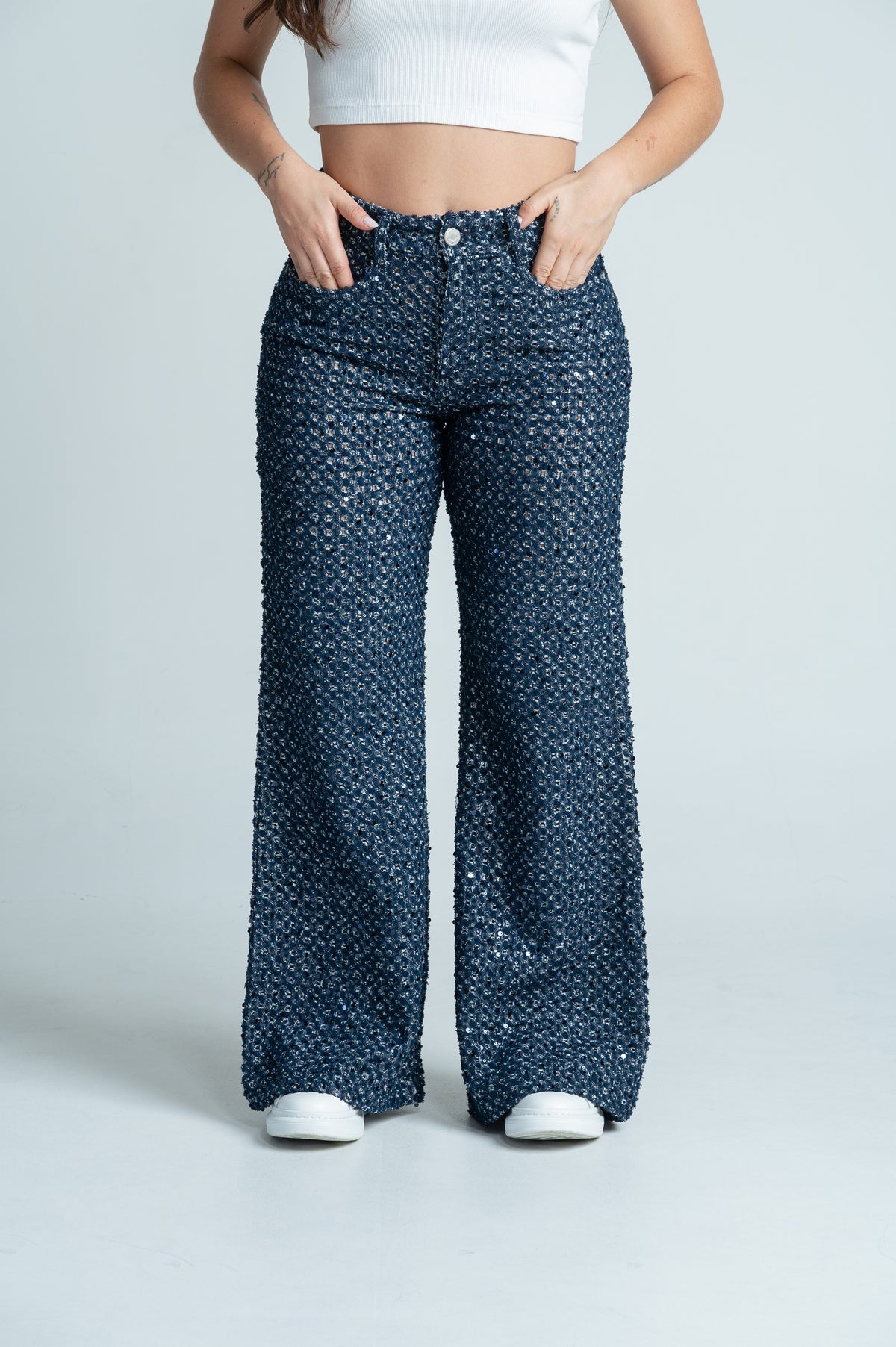 Mom Flare lentejuelas 3016