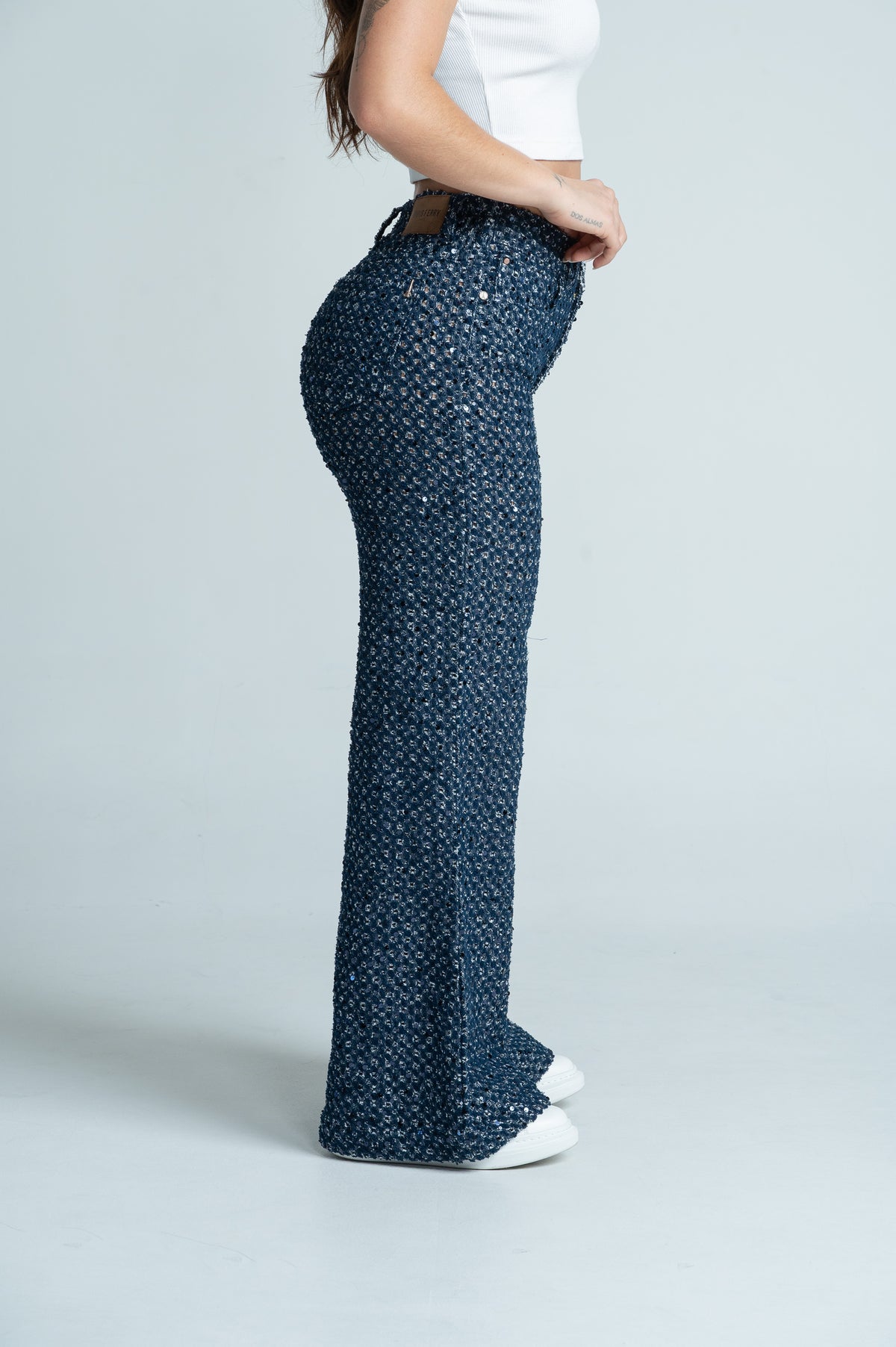 Mom Flare lentejuelas 3016
