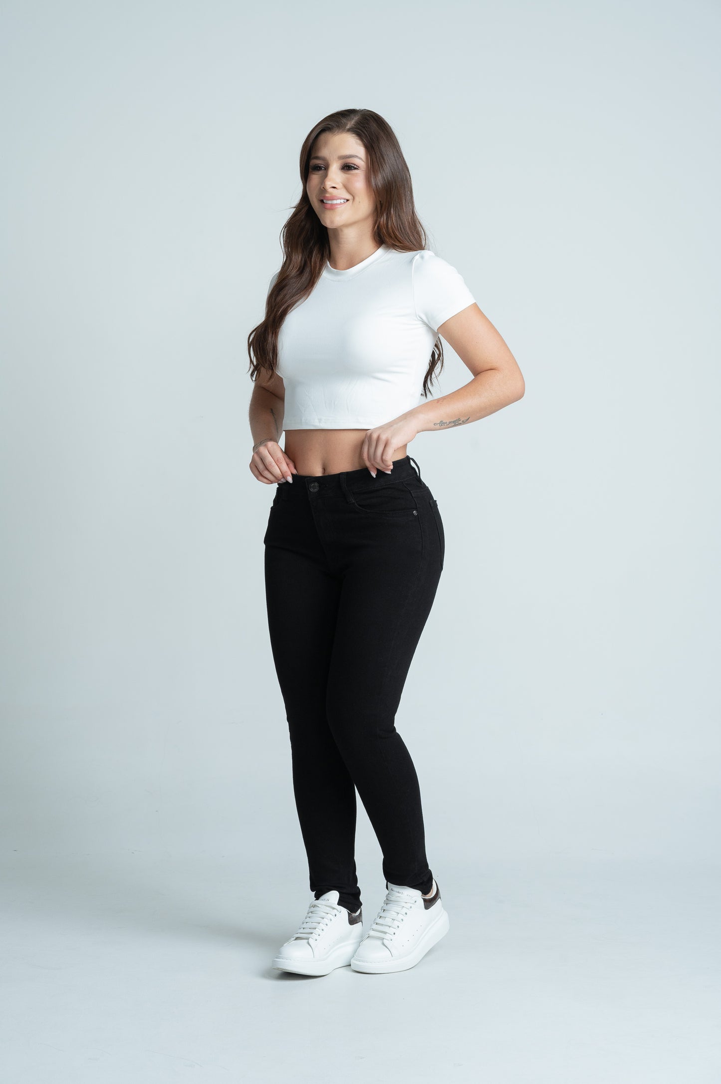 Skinny Jeans Negro 3020