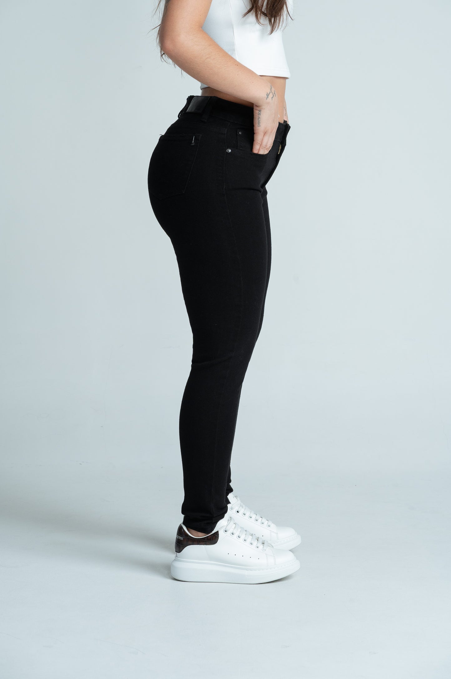 Skinny Jeans Negro 3020